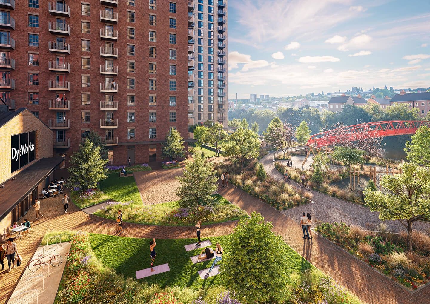 CGI image of the outside public space